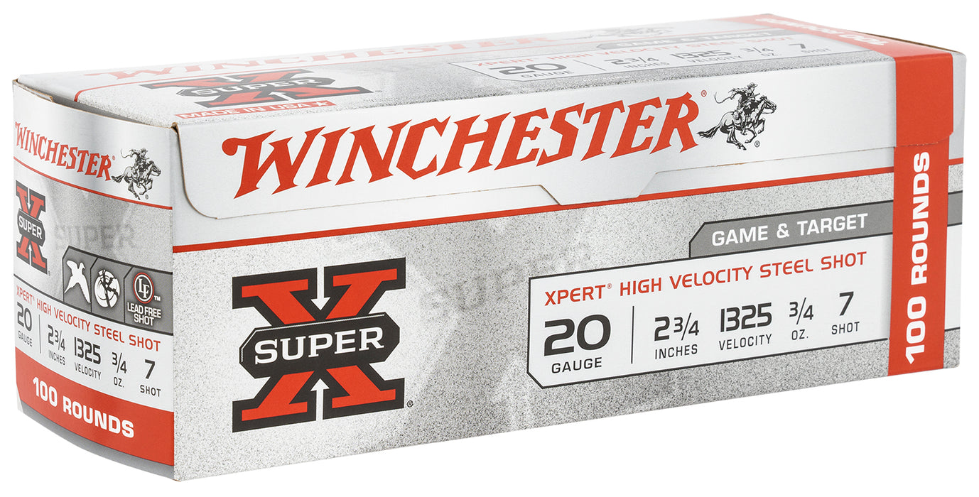 Winchester Ammo WE20GTVP7 Super X Xpert High Velocity 20 Gauge 2.75" 3/4 oz 1325 fps 7 Shot 100 Bx/2 Cs (Value Pack)