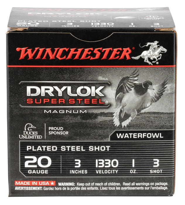 Winchester Ammo XSM2033 DryLock Super Magnum 20 Gauge 3" 1 oz 1330 fps 3 Shot 25 Bx/10 Cs