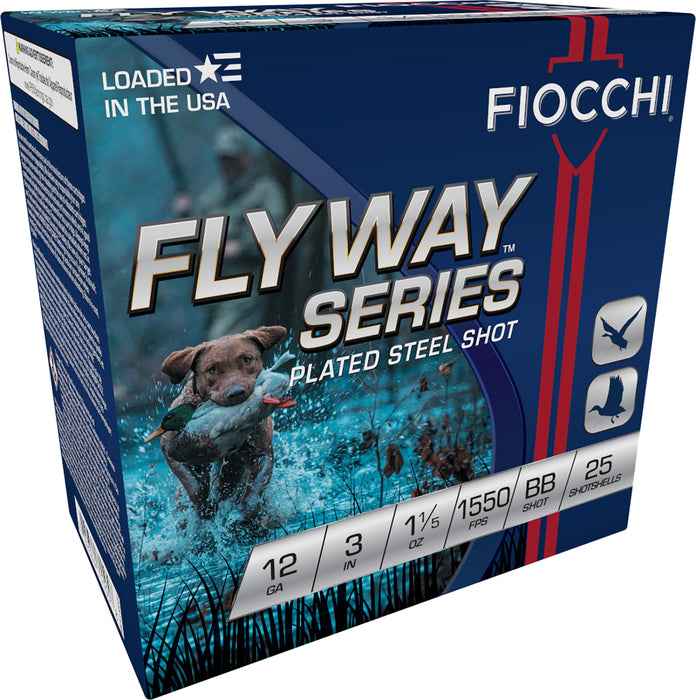 Fiocchi 123ST15B Flyway  12 Gauge 3" 1 1/5 oz 1550 fps BB Shot 25 Bx/10 Cs