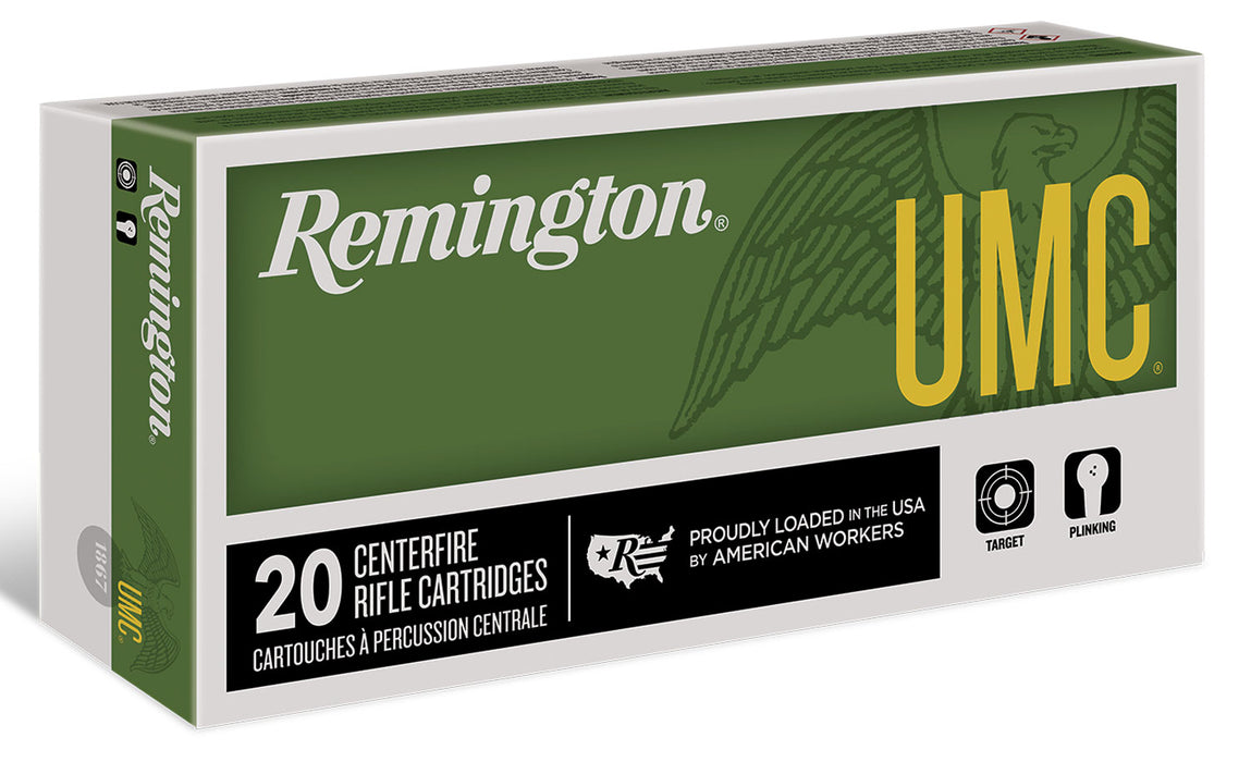 Remington Ammunition 23661 UMC  450 Bushmaster 260 gr 2040 fps Full Metal Jacket (FMJ) 20 Bx/10 Cs