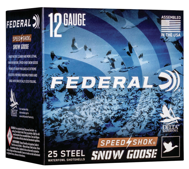 Federal WF142SGBB Speed-Shok Snow Goose 12 Gauge 3" 1 1/4 oz 1450 fps BB Shot 25 Bx/10 Cs