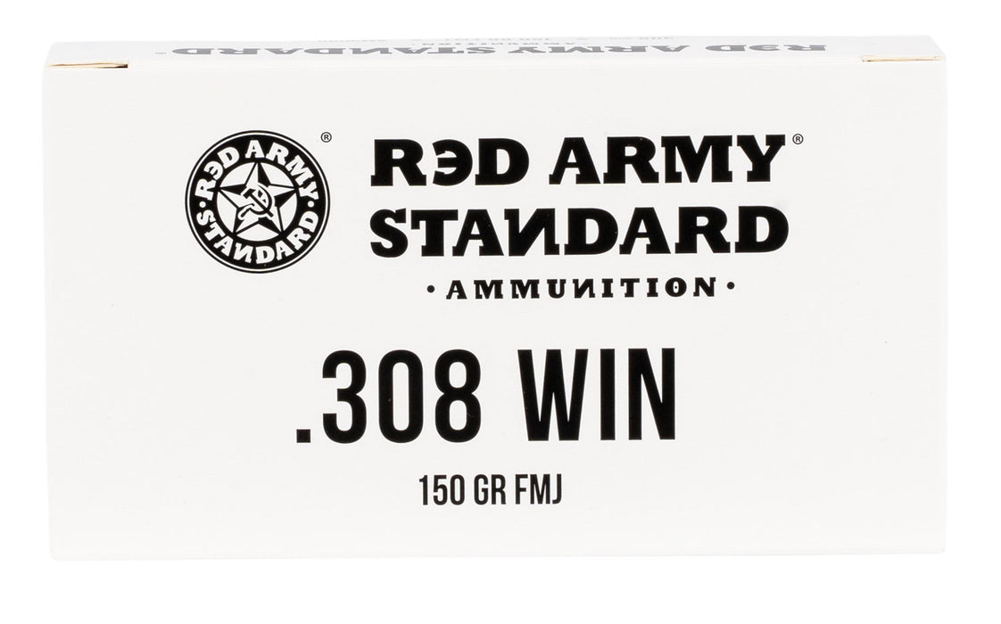 Red Army Standard AM3090 Rifle  308 Win 150 gr Full Metal Jacket (FMJ) 20 Per Box/25 Cs