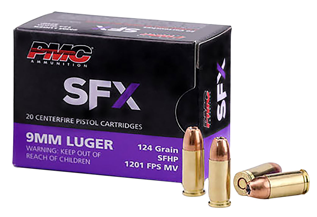 PMC 9SFX SFX  9mm Luger 124 gr StarFire Hollow Point 20 Per Box/50 Cs