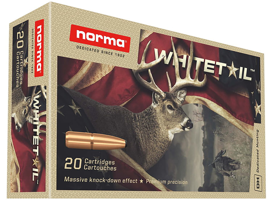 Norma Ammunition 20171512 Dedicated Hunting Whitetail 7mm Rem Mag 150 gr Pointed Soft Point (PSP) 20 Per Box/ 10 Cs