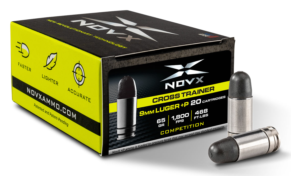 NovX 9CTCPSS20 Cross Trainer  9mm Luger +P 65 gr 1800 fps Copper Polymer Frangible (CPF) 20 Bx/10 Cs