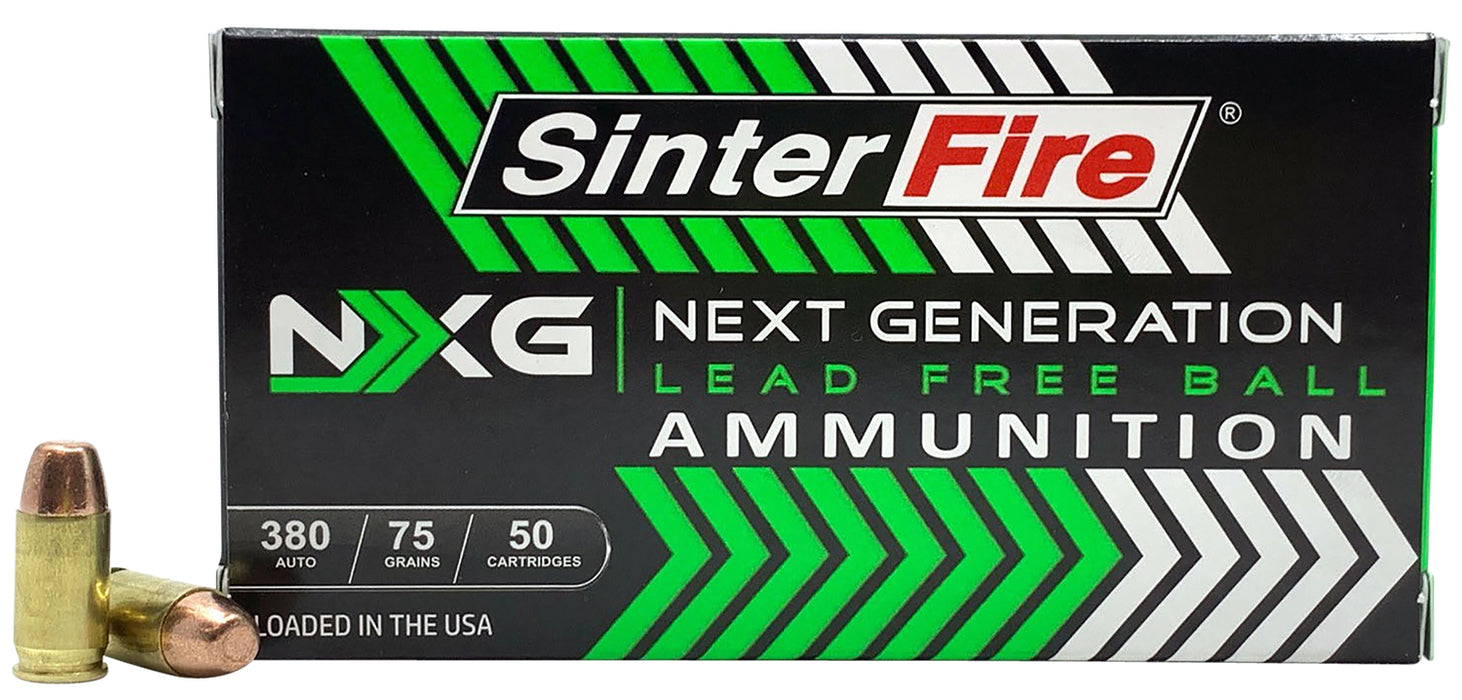 SinterFire Inc SF38075NXG Next Generation (NXG)  380 ACP 75 gr Lead Free Ball 50 Bx/20 Cs