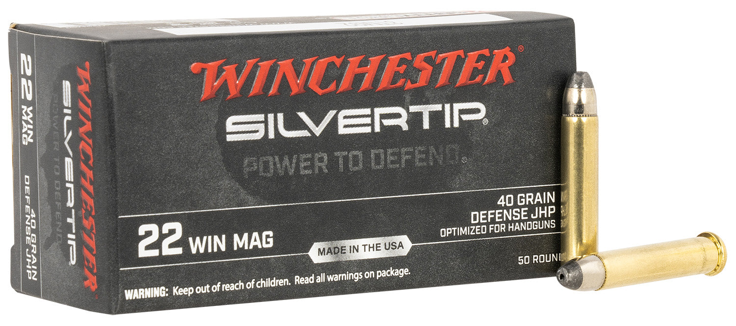 Winchester Ammo W22MST Silvertip  22 Mag 40 gr Silvertip Hollow Point 50 Bx/ 20 Cs