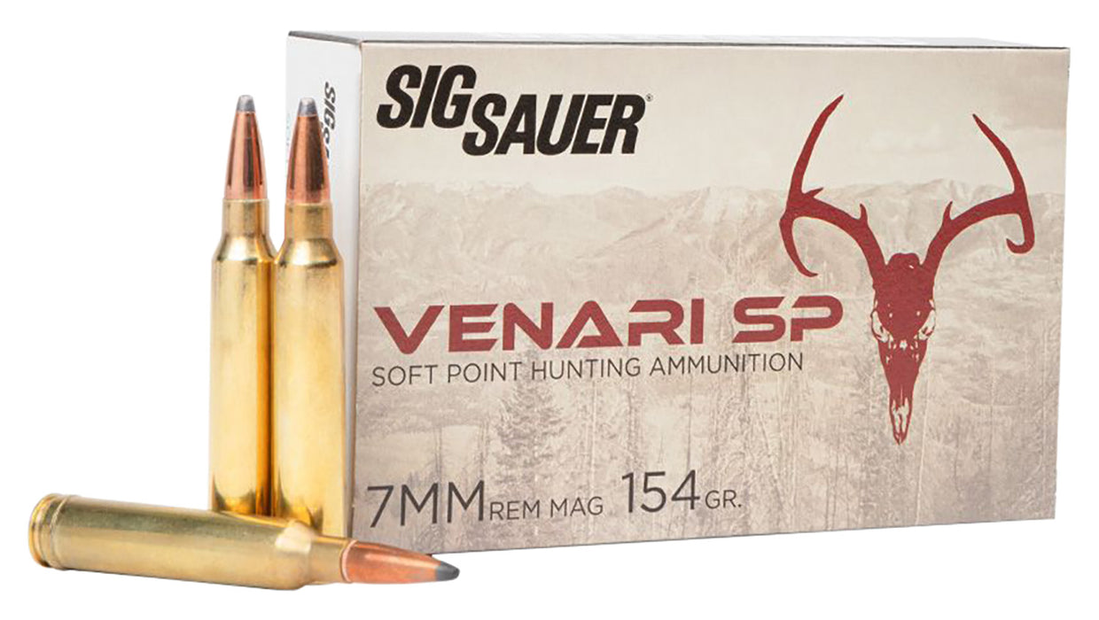 SIG Sauer Ammo Venari 7MM REM MAG 154Gr SP 20/10 V7MMSP154-20