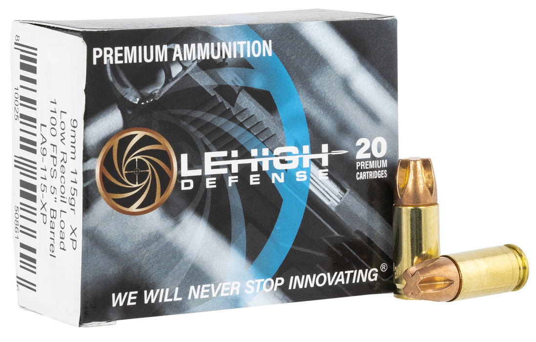 Lehigh Defense LA9115XP Xtreme Penetrator  9mm Luger 115 gr Lehigh Defense XP FTM 20 Per Box/10 Cs