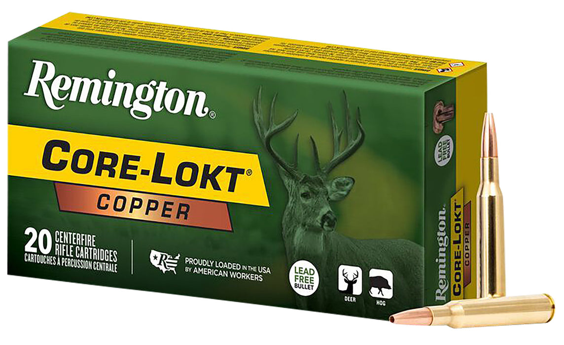 Remington Ammunition R27856 Core-Lokt  243 Win 85 gr Copper (HP) 20 Per Box/ 10 Cs