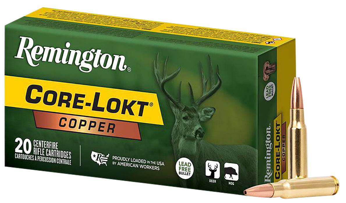 Remington Ammunition R27854 Core-Lokt  308 Win 150 gr Copper (HP) 20 Per Box/ 10 Cs