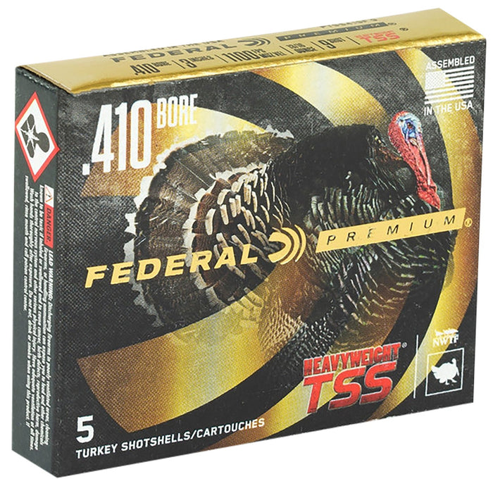 Federal PTSS419F7 Premium Turkey Heavyweight TSS 410 Gauge 3" 13/16 oz Tungsten 7 Shot 5 Per Box/10 Cs