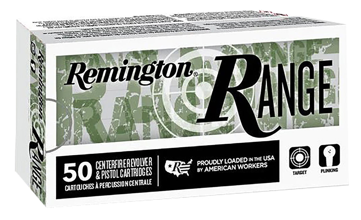 Remington Ammunition R27781 Remington Range 40 S&W 180 gr/ Full Metal Jacket (FMJ) 50 Per Box/ 20 Cs