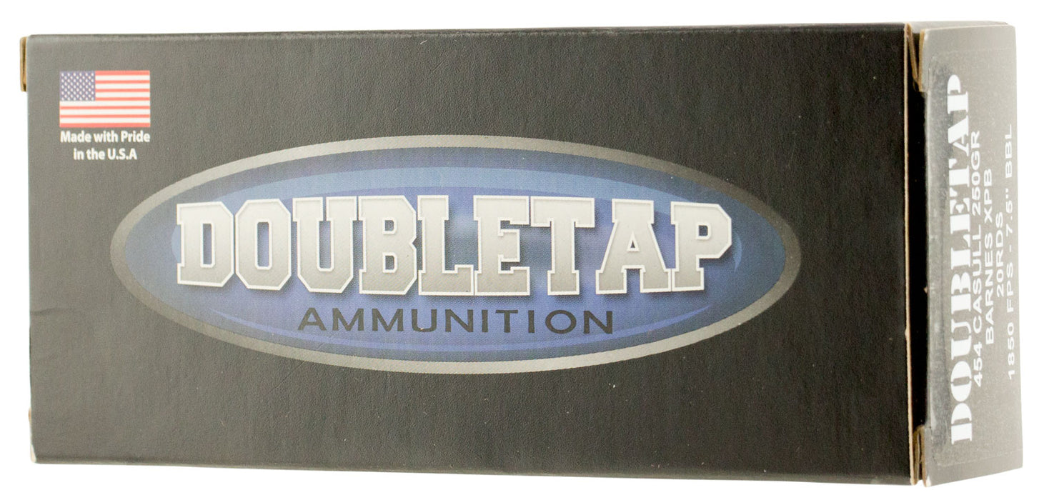 DoubleTap Ammunition 454C250X Hunter  454 Casull 250 gr 1800 fps Barnes VOR-TX XPB 20 Bx/25 Cs