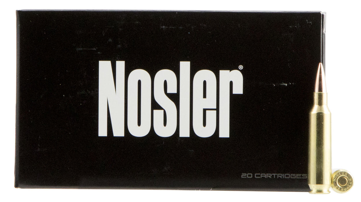 Nosler 60124 Match  Grade RDF  22 Nosler 70 gr 3000 fps RDF Hollow Point Boat-Tail (RDFHPBT) 20 Bx/10 Cs