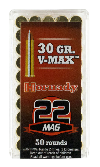 Hornady 83202 Varmint Express  22 WMR 30 gr 2200 fps Hornady V-Max (VMX) 50 Bx/40 Cs