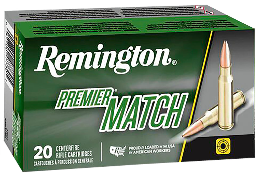Remington Ammunition 27686 Premier Match  223 Rem 77 gr 2790 fps Sierra MatchKing BTHP (SMBTHP) 20 Bx/10 Cs