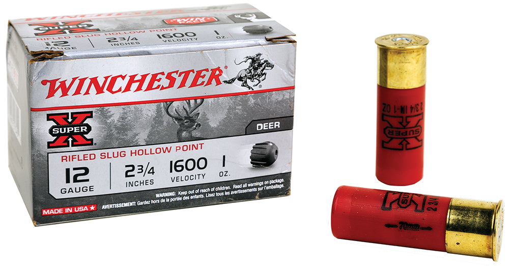 Winchester Ammo X12RS15VP Super X  12 Gauge 2.75" 1 oz 1600 fps Rifled Slug Shot 15 Bx/10 Cs (Value Pack)