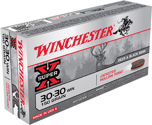 Winchester Ammo X30301 Super X  30-30 Win 150 gr 2390 fps Jacketed Hollow Point (JHP) 20 Bx/10 Cs
