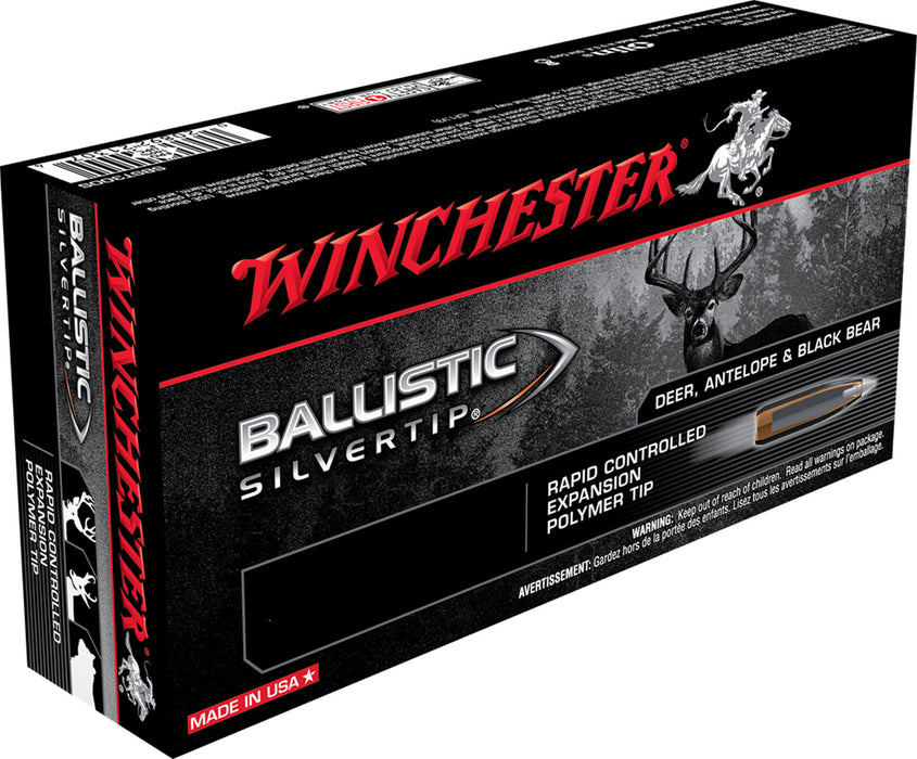 Winchester Ammo SBST7 Ballistic Silvertip  7mm Rem Mag 150 gr 3100 fps Rapid Controlled Expansion Polymer Tip 20 Bx/10 Cs