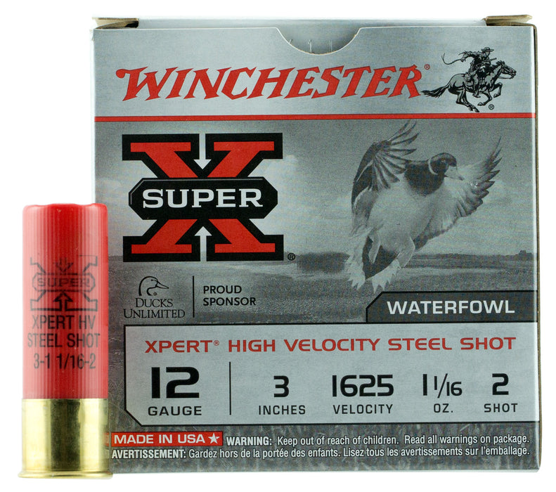 Winchester Ammo WEX123M2 Super X Xpert High Velocity 12 Gauge 3" 1 1/16 oz 1625 fps 2 Shot 25 Bx/10 Cs