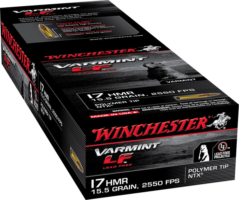 Winchester Ammo S17HMR1LF Varmint LF  17 HMR 15.5 gr NTX 50 Bx/20 Cs