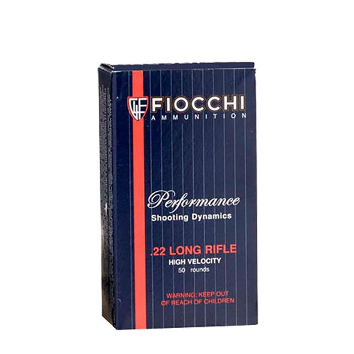 Fiocchi 22FHVCHP Field Dynamics  22 LR 38 gr 1260 fps Copper Plated Hollow Point (CPHP) 50 Bx/100 Cs